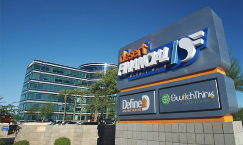 Desert Financial Credit Union building and sign